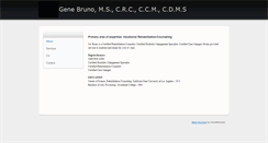 Desktop Screenshot of genebruno.com