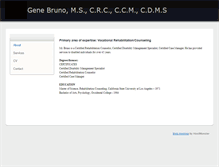 Tablet Screenshot of genebruno.com